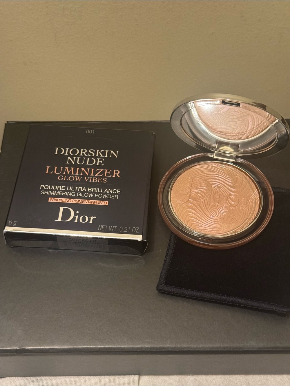 BNIB Dior Diorskin Nude Luminizer Glow Vibes 001 Rosy Vibes 2020 Limited Edition - Picture 3 of 12